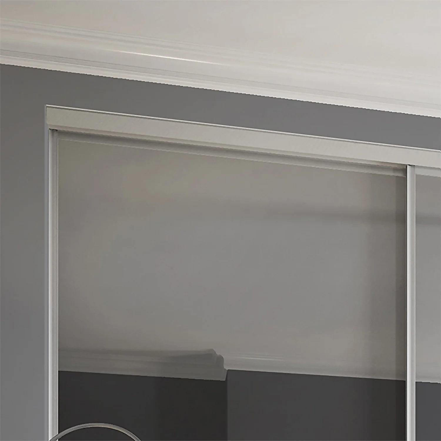 Duo Sliding Wardrobe Door Mirror With Aluminium Frame (W)762mm 5 Duo Sliding Wardrobe Door Mirror With Aluminium Frame (W)762mm - Image 3