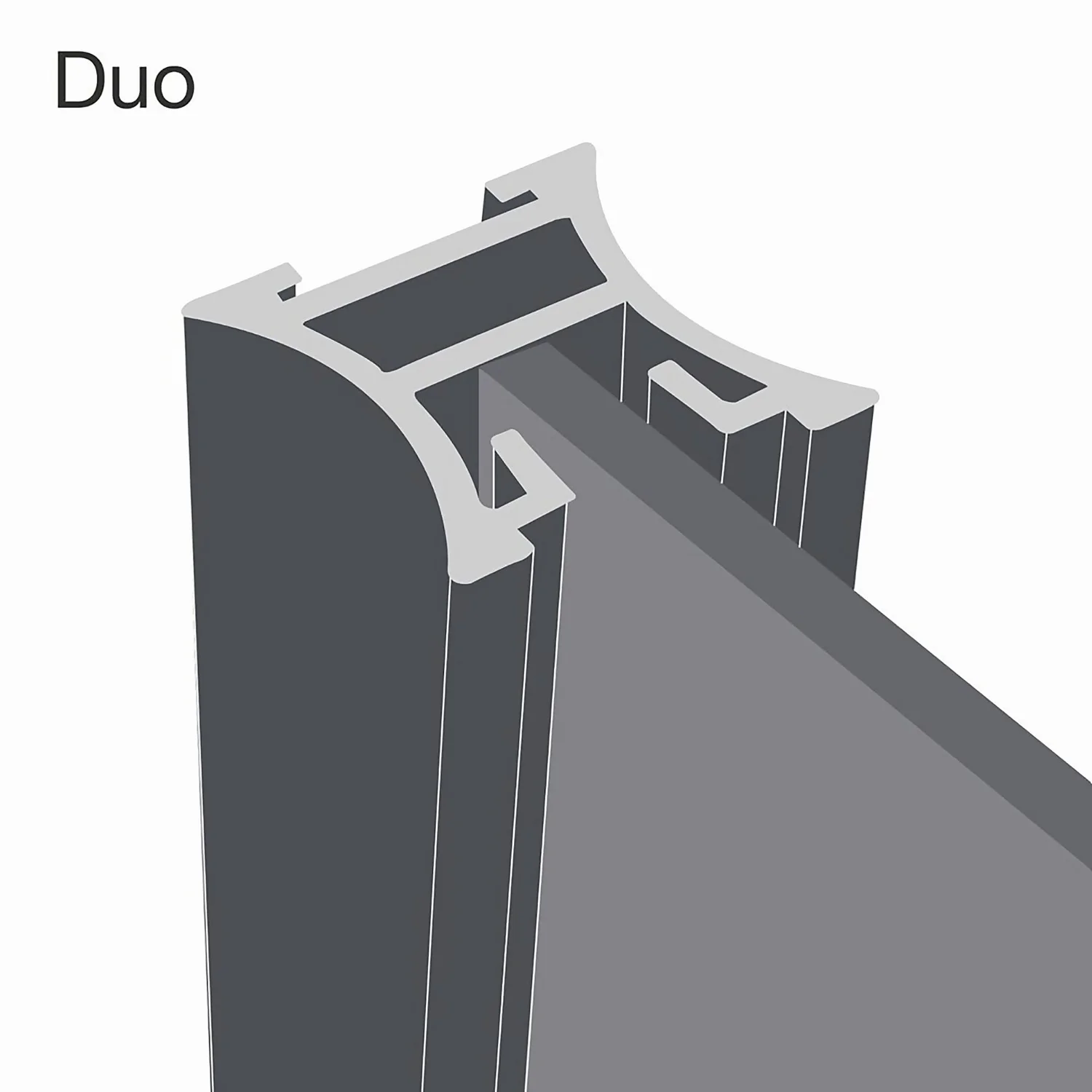 Duo Sliding Wardrobe Door Mirror With Aluminium Frame (W)762mm 6 Duo Sliding Wardrobe Door Mirror With Aluminium Frame (W)762mm - Image 4
