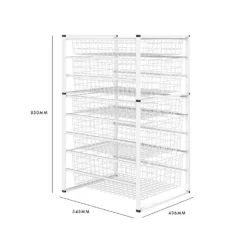 5 Wire Baskets Storage Tower 11 5 Wire Baskets Storage Tower -Home Furnishing Series Store 12812738 2144946440277985