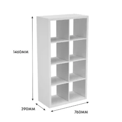 Clever Cube 4x2 Storage Unit - White -Home Furnishing Series Store 12813309 4585014368217440