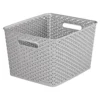 Curver My Style Large Rectangular Plastic Storage Basket - Grey - 18L -Home Furnishing Series Store 12814518 1354831970374356