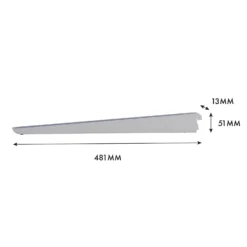 None Double Slot Bracket - White -470mm -Home Furnishing Series Store 12815736 1915052927602607