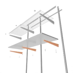 None Double Slot Bracket - White -360mm -Home Furnishing Series Store 12815739 1795052927520140