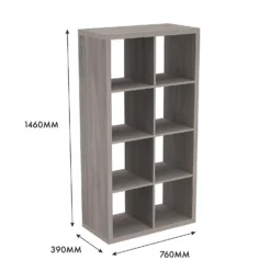 Clever Cube 4x2 Storage Unit - Grey Oak -Home Furnishing Series Store 12816003 5715023384541223