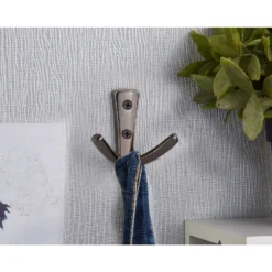 Modern Twin Hook - Black Nickel -Home Furnishing Series Store 12817379 2504995165173088