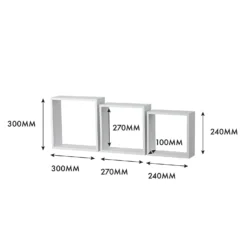 3 Wall Cubes - Matt White 7 3 Wall Cubes - Matt White -Home Furnishing Series Store 12817822 1884976219094987