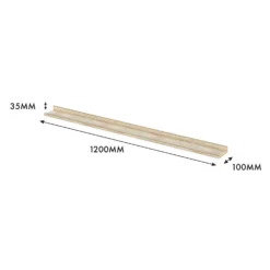 Flexi Storage Decorative Shelving Photo Shelf - Sanoma Oak - 1200x35x100mm -Home Furnishing Series Store 12817974 6494967466194820