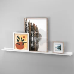 Flexi Storage Decorative Shelving Photo Shelf - White Matt - 1200x35x100mm -Home Furnishing Series Store 12817978 1854876426170414