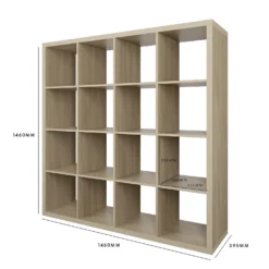 Clever Cube 4x4 Storage Unit - Oak -Home Furnishing Series Store 12819417 7334967466121998