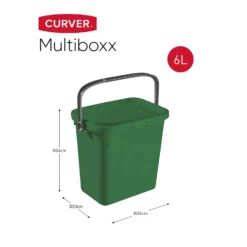 Curver Multiboxx Plastic Multi-purpose Storage Box - Green - 6L 13 Curver Multiboxx Plastic Multi-purpose Storage Box - Green - 6L -Home Furnishing Series Store 12820957 1754833171054354