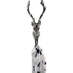 None Silver Finish Stag Head Coat Hook -Home Furnishing Series Store 12821175 2294832977908777