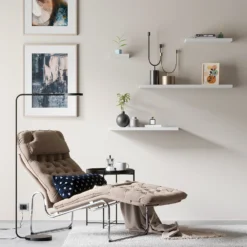 Floating Shelf - White Matt - 235 X 235 X 38mm -Home Furnishing Series Store 12822017 3204887838670262