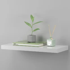 Floating Shelf - White Gloss - 600 X 240 X 38mm -Home Furnishing Series Store 12822023 1594876424034480
