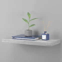 Floating Shelf - Grey Oak - 600 X 240 X 38mm -Home Furnishing Series Store 12822025 5144876423820541
