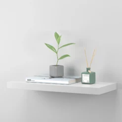Matt White Floating Shelf - 600 X 240 X 38mm -Home Furnishing Series Store 12822027 1154876423405650