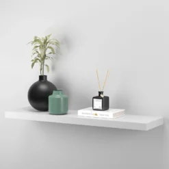 Floating Shelf - White Matt - 900 X 240 X 38mm -Home Furnishing Series Store 12822045 1194887314846862