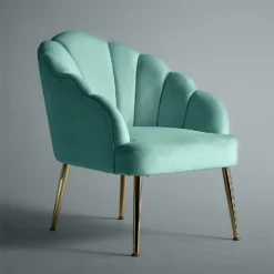 Sophia Scallop Occasional Chair - Duck Egg Blue 8 Sophia Scallop Occasional Chair - Duck Egg Blue -Home Furnishing Series Store 12834895 1504833175656834