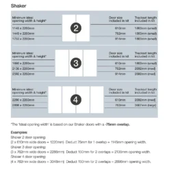 Shaker 4 Door Sliding Wardrobe Kit Cashmere Panel / Mirror (W)3506 X (H)2260mm 10 Shaker 4 Door Sliding Wardrobe Kit Cashmere Panel / Mirror (W)3506 X (H)2260mm -Home Furnishing Series Store 12835453 5114987632189624