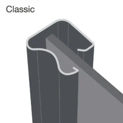 Classic 3 Door Sliding Wardrobe Kit Stone Grey Panel (W)2216 X (H)2260mm -Home Furnishing Series Store 12835575 2035033060000562