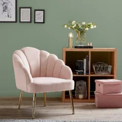 Sophia Scallop Occasional Chair - Blush -Home Furnishing Series Store 12836665 1264875399597729