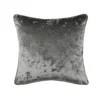 None Crushed Velvet Cushion - Grey - 45x45cm -Home Furnishing Series Store 12836769 6034831916982579