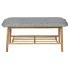 Bamboo Shoe Bench With Grey Cushion Seat 2 Bamboo Shoe Bench With Grey Cushion Seat -Home Furnishing Series Store 12837923 1154831908993696