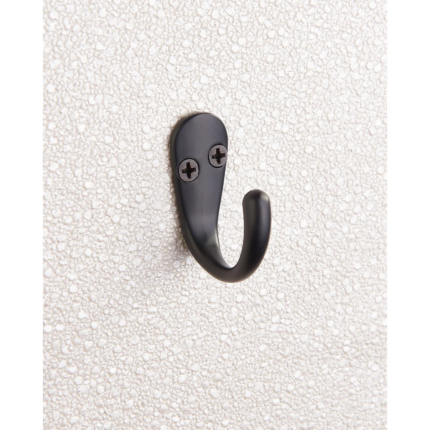 Basic Single Robe Hook - Matt Black 4 Basic Single Robe Hook - Matt Black - Image 2
