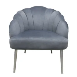 Sophia Scallop Occasional Chair - Grey -Home Furnishing Series Store 12838886 1264843597067370