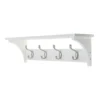 4 Coat Satin Nickel Hooks On White Shelf Combo -Home Furnishing Series Store 12839422 1614845860280069