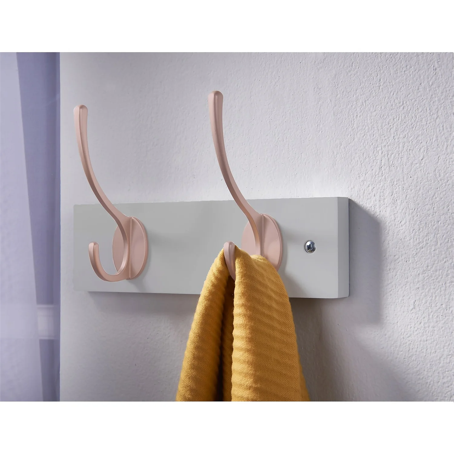 2 Victorian Rose Gold Hooks On Dove Bloc Board 4 2 Victorian Rose Gold Hooks On Dove Bloc Board - Image 2