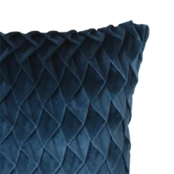 None Velvet Pintuck Cushion - Teal -Home Furnishing Series Store 12839768 1834832958969408