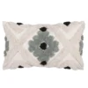 None Tufted Geometric Cushion - Olive - 30x50cm
