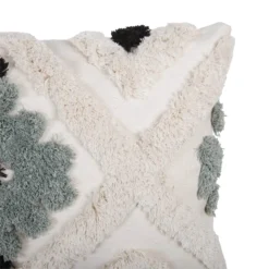 None Tufted Geometric Cushion - Olive - 30x50cm -Home Furnishing Series Store 12839775 5524832958202509