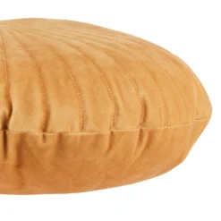 None Round Velvet Cushion - Ochre - 45cm -Home Furnishing Series Store 12842181 2064832976758850