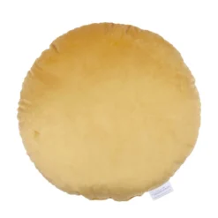 None Round Velvet Cushion - Ochre - 45cm -Home Furnishing Series Store 12842181 3154832976678051