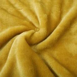 Fleece Throw - Ochre - 120x150cm -Home Furnishing Series Store 12842192 1684832977276251
