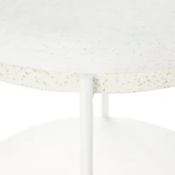 Solna Terrazo Side Table - White 12 Solna Terrazo Side Table - White -Home Furnishing Series Store 12876028 7984886270428389