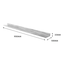 Flexi Storage Decorative Shelving Photo Shelf Grey Oak 900x35x100mm 7 Flexi Storage Decorative Shelving Photo Shelf Grey Oak 900x35x100mm -Home Furnishing Series Store 12878517 1274976461911000