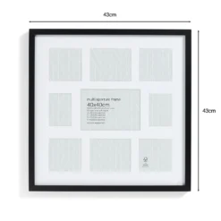 Box Photo Frame Multi Aperture - 40x40cm - Black -Home Furnishing Series Store 12879262 1724940538612912