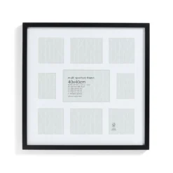Box Photo Frame Multi Aperture - 40x40cm - Black -Home Furnishing Series Store 12879262 9104940538513816
