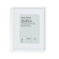 Box Photo Frame - 30x40cm - White -Home Furnishing Series Store 12879265 9674853904087105