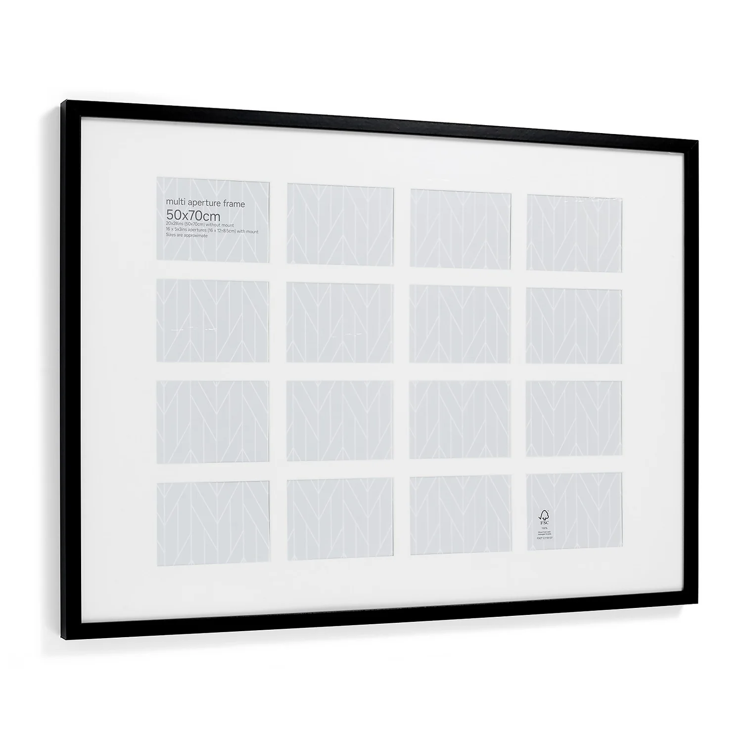 Box Photo Frame Multi Aperture - 50x70cm - Black 3 Box Photo Frame Multi Aperture - 50x70cm - Black