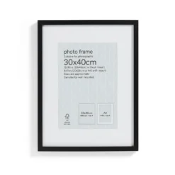 Box Photo Frame - 30x40cm - Black -Home Furnishing Series Store 12879268 1334853904108831