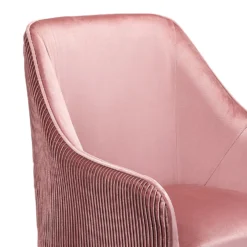 Pia Pleat Swivel Chair - Rose -Home Furnishing Series Store 12882869 2114887373381713