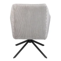 Pia Pleat Swivel Chair - Silver -Home Furnishing Series Store 12882871 1854887373095483