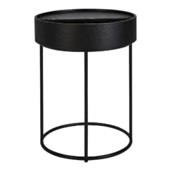 House Beautiful Halo Black Ash Side Table -Home Furnishing Series Store 12886103 8364862228058342