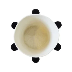 Round Cotton Rope Mono Pom Pom Basket -Home Furnishing Series Store 12886598 1084857031641123