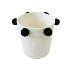 Round Cotton Rope Mono Pom Pom Basket -Home Furnishing Series Store 12886598 2104857031583232
