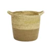 Neutral Corn And Jute Medium Woven Basket -Home Furnishing Series Store 12886599 1574857031570299