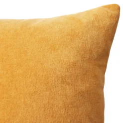 House Beautiful Velvet Linen Cushion - 45x45cm - Ochre -Home Furnishing Series Store 12887007 5864947432597234